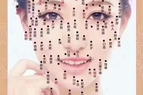 脸上黑痣算命图解吉凶