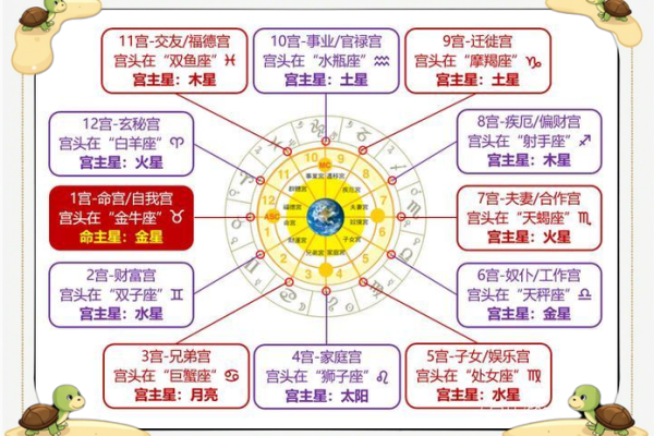 如何看懂自己的命盘十二宫,星盘12宫位代表含义