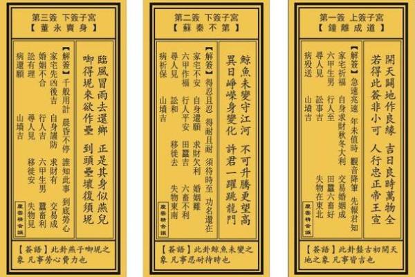 观音灵签86签完整版白话解签