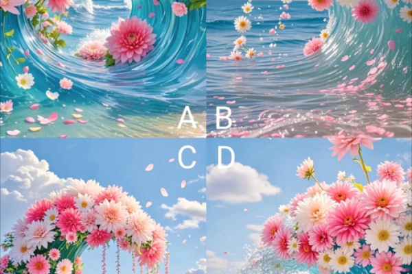 心理测试：第一眼你觉得哪个浪花最美？测你这一生的命运如何？