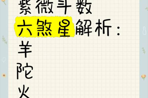 紫薇斗数六凶星
