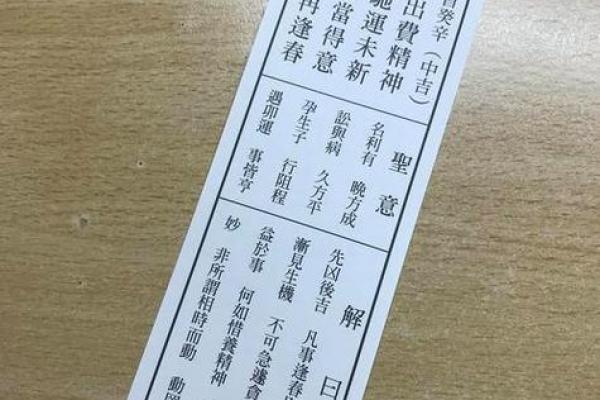 关帝灵签65签解