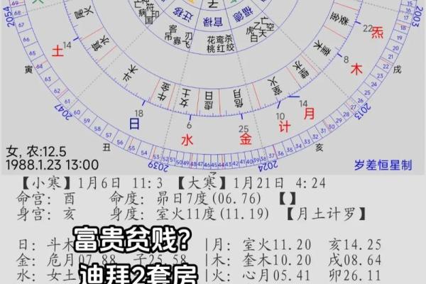 生辰八字紫薇星盘