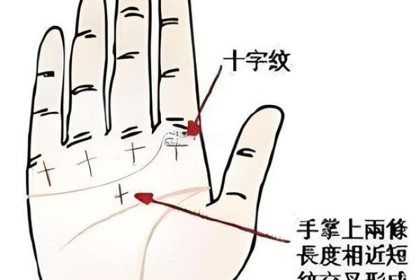 图解-智慧线上有十字纹算命