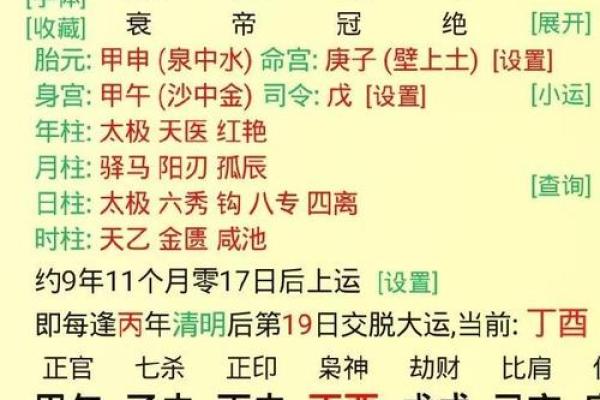 八字今天运