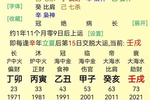 八字在午