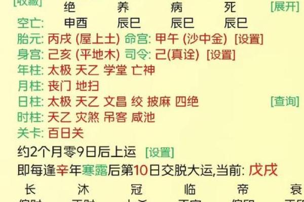 喜金的八字