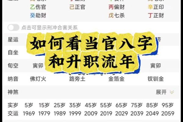 当官的八字