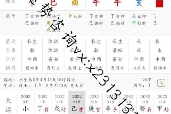 八字大运