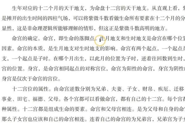 紫薇斗数命主详解